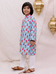 Kurta Pajama Set for Boys - Blue | BS26KP21BLA