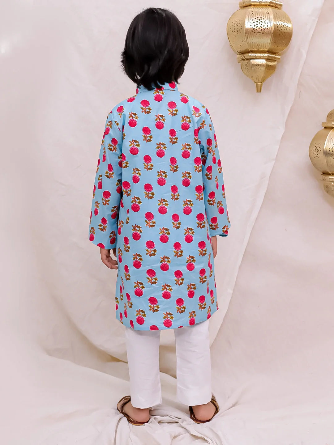 Kurta Pajama Set for Boys - Blue | BS26KP21BLA | DesiQlo