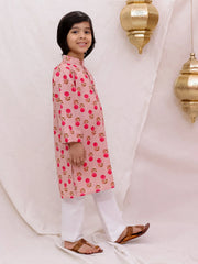 Kurta Pajama Set for Boys - Pink | BS26KP21PHA