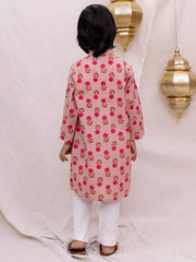 Kurta Pajama Set for Boys - Pink | BS26KP21PHA