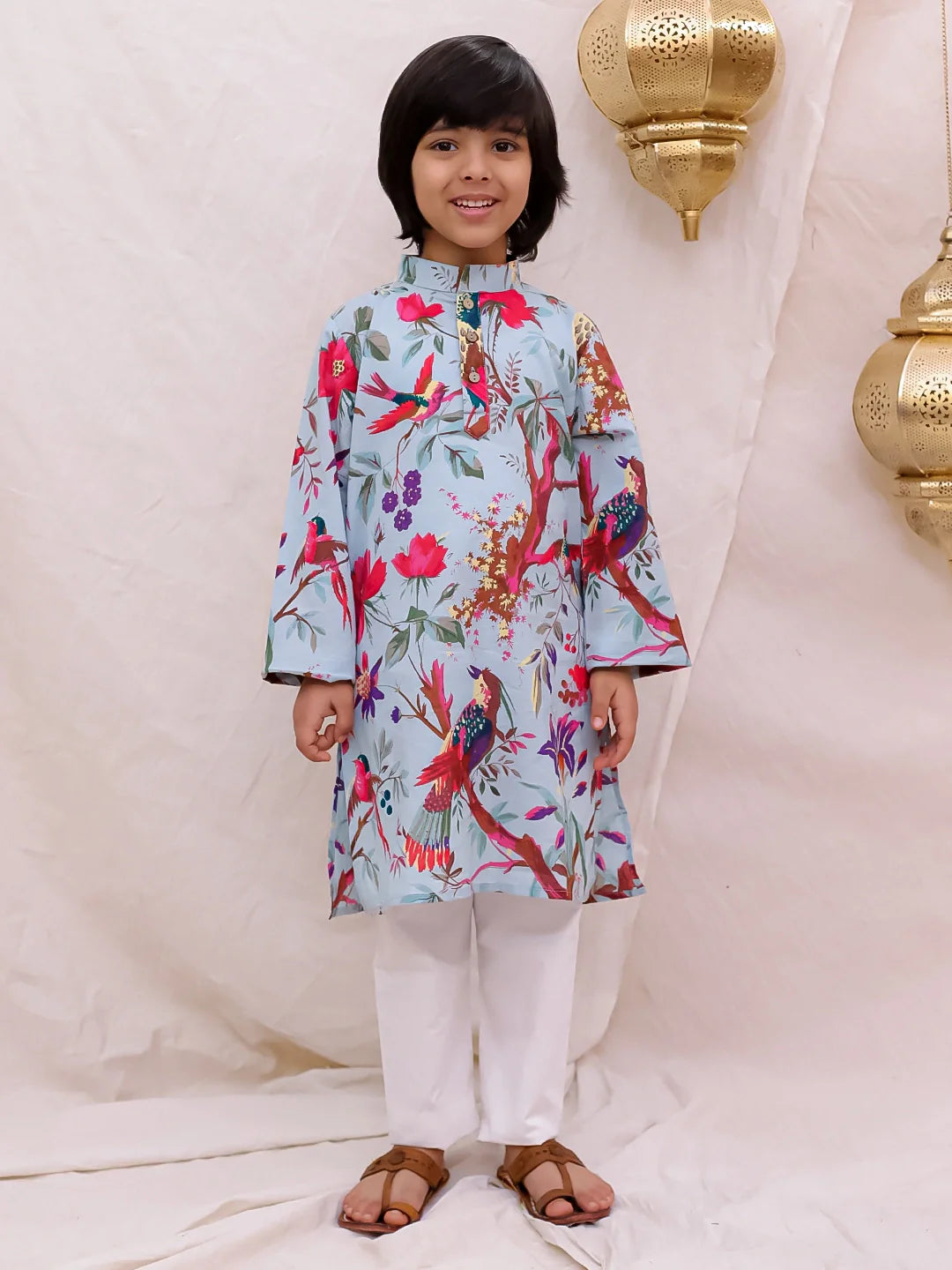 Kurta Pajama Set for Boys - Pink | BS26KP22PIA | DesiQlo