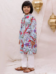 Kurta Pajama Set for Boys - Blue | BS26KP22BLA