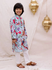 Kurta Pajama Set for Boys - Blue | BS26KP22BLA