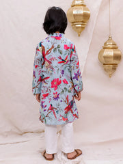Kurta Pajama Set for Boys - Blue | BS26KP22BLA