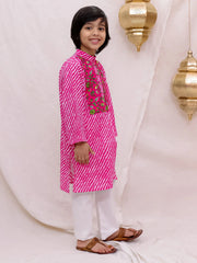 Kurta Pajama Set for Boys - Pink | BS26KP23PIA