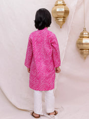 Kurta Pajama Set for Boys - Pink | BS26KP23PIA