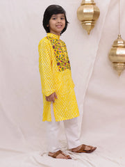 Kurta Pajama Set for Boys - Yellow | BS26KP23YLA