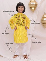 Kurta Pajama Set for Boys - Yellow | BS26KP23YLA