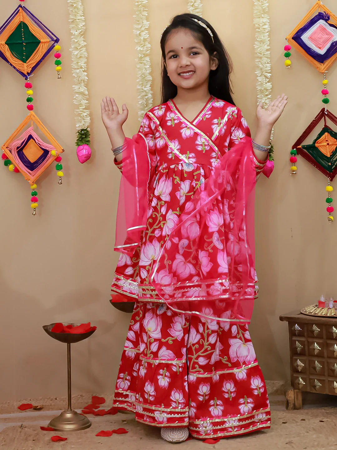 Ethnic Suit Set for Girls - Pink | BS26SU30PIA