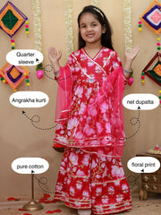 Ethnic Suit Set for Girls - Pink | BS26SU30PIA