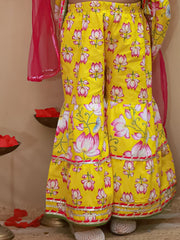 Ethnic Suit Set for Girls - Yellow | BS26SU30YLA