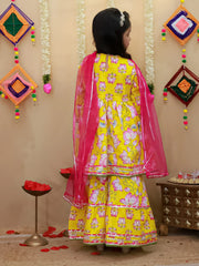 Ethnic Suit Set for Girls - Yellow | BS26SU30YLA
