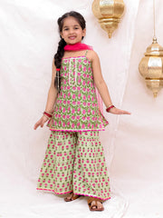 Ethnic Suit Set for Girls - White | BS26SU31GRA