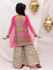 Ethnic Suit Set for Girls - White | BS26SU31GRA