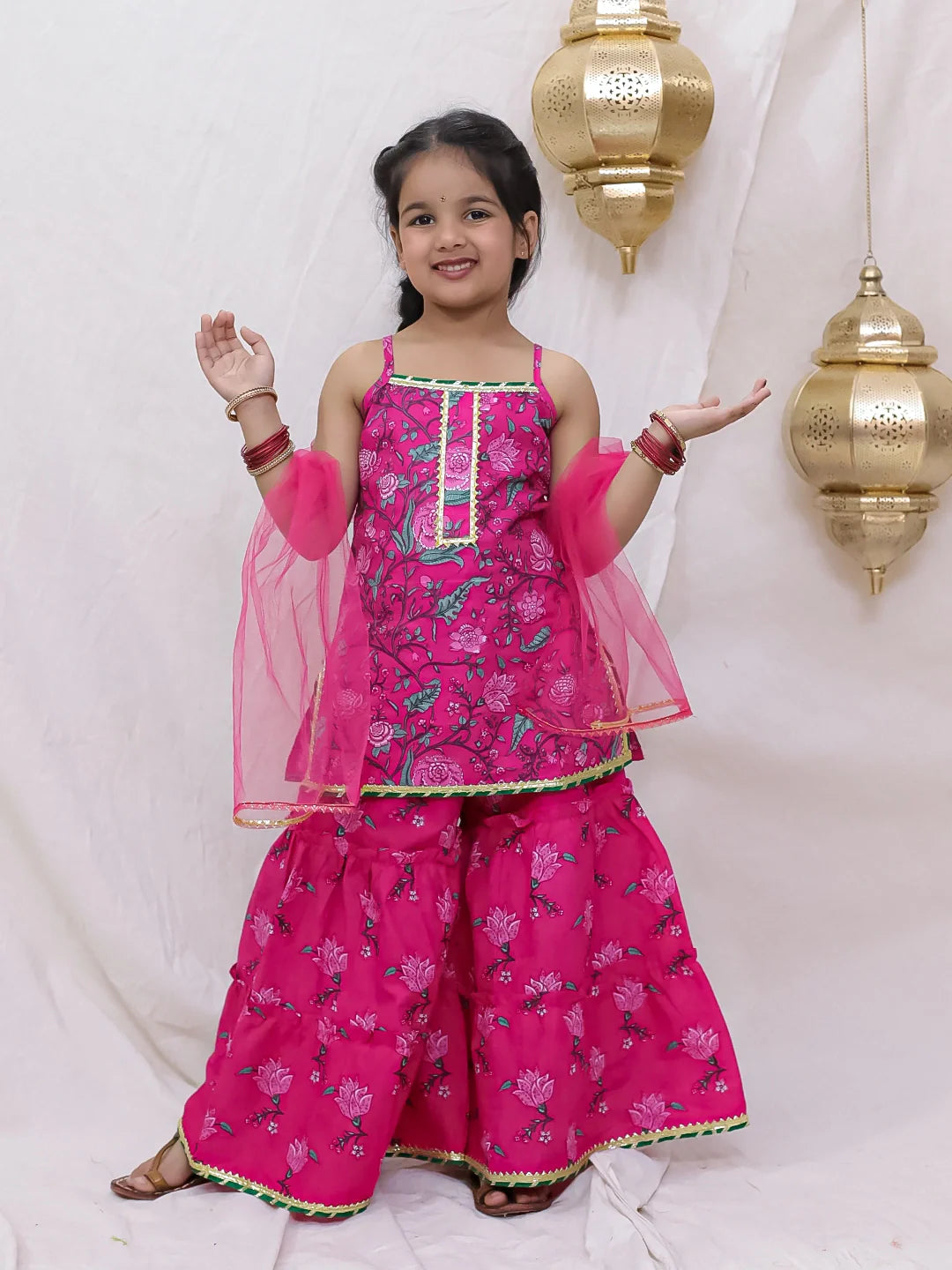 Ethnic Suit Set for Girls - Pink | BS26SU31PIA