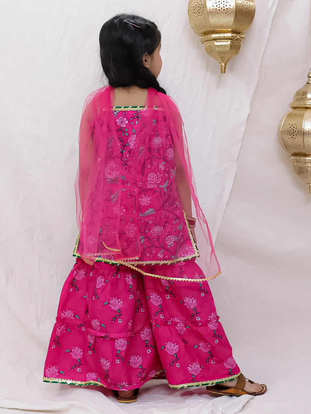Ethnic Suit Set for Girls - Pink | BS26SU31PIA | DesiQlo