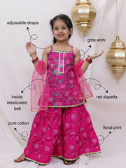 Ethnic Suit Set for Girls - Pink | BS26SU31PIA