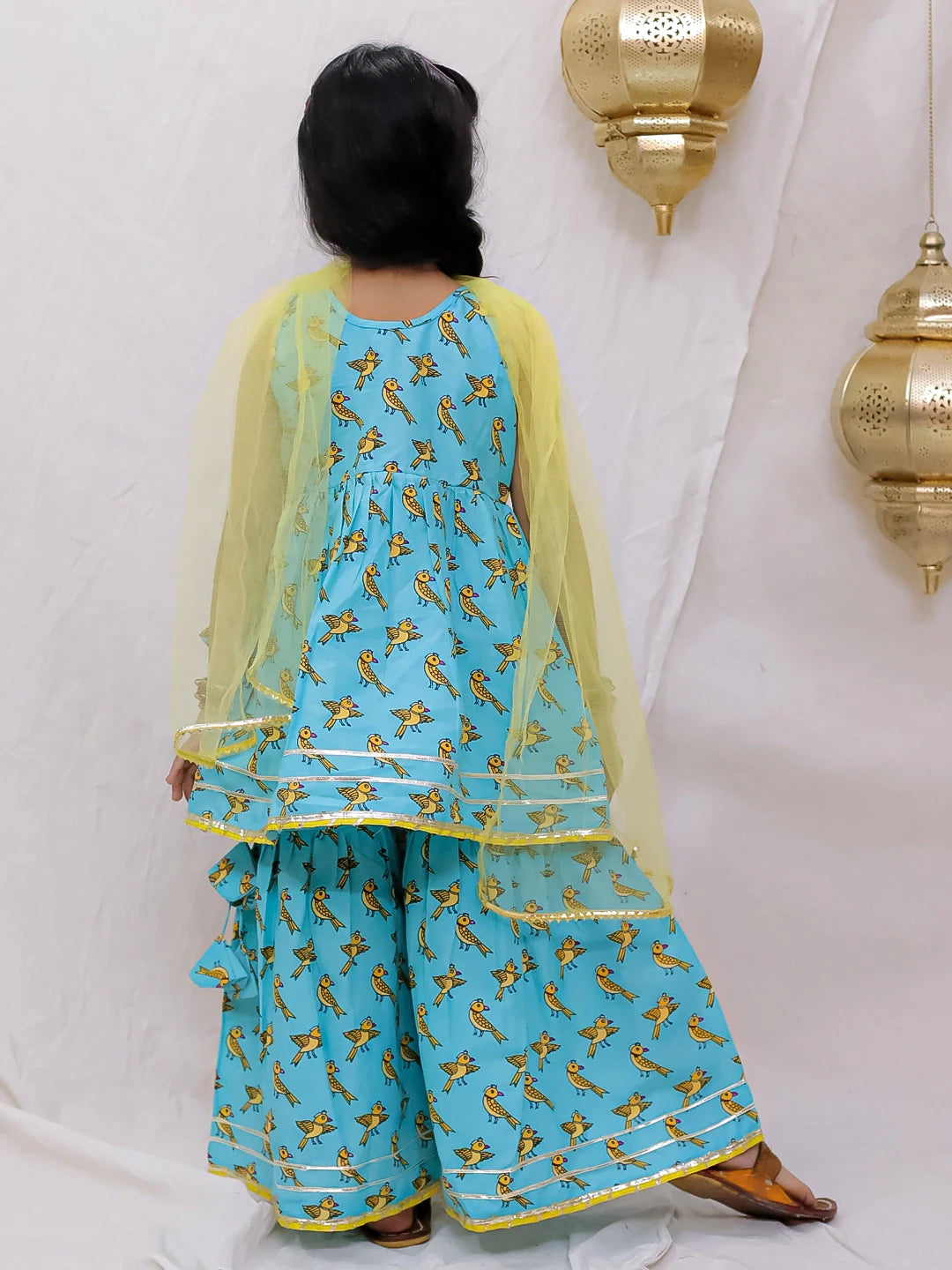 Ethnic Suit Set for Girls - Blue | BS26SU32BLA | DesiQlo