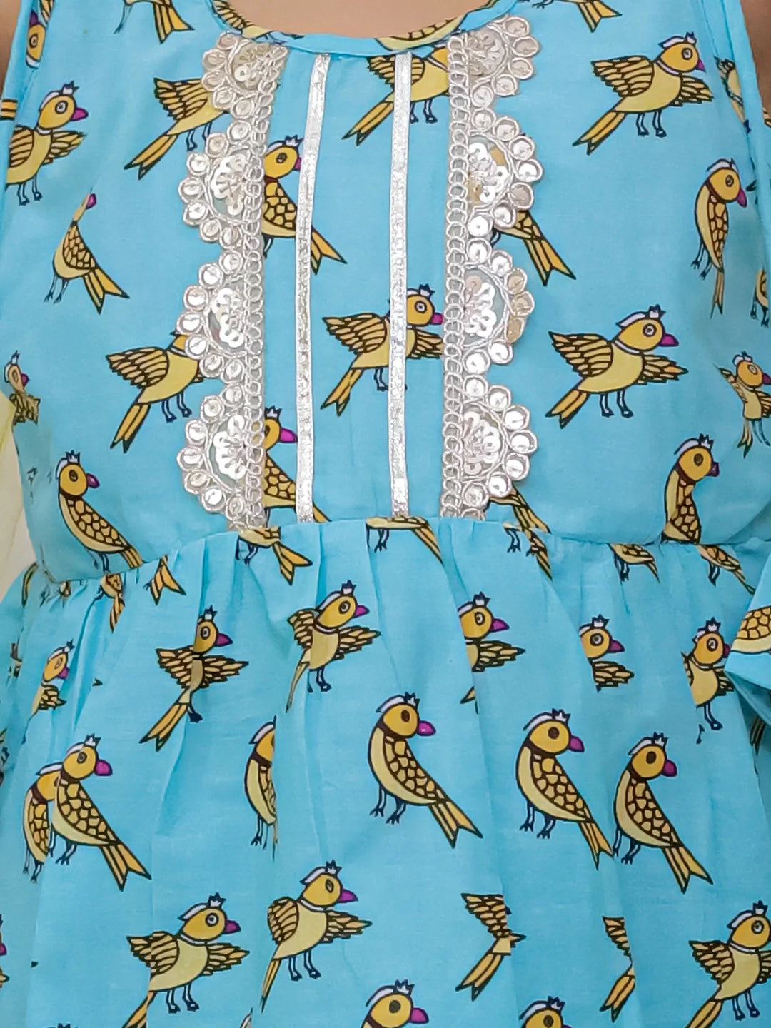 Ethnic Suit Set for Girls - Blue | BS26SU32BLA | DesiQlo