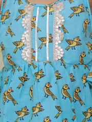 Ethnic Suit Set for Girls - Blue | BS26SU32BLA