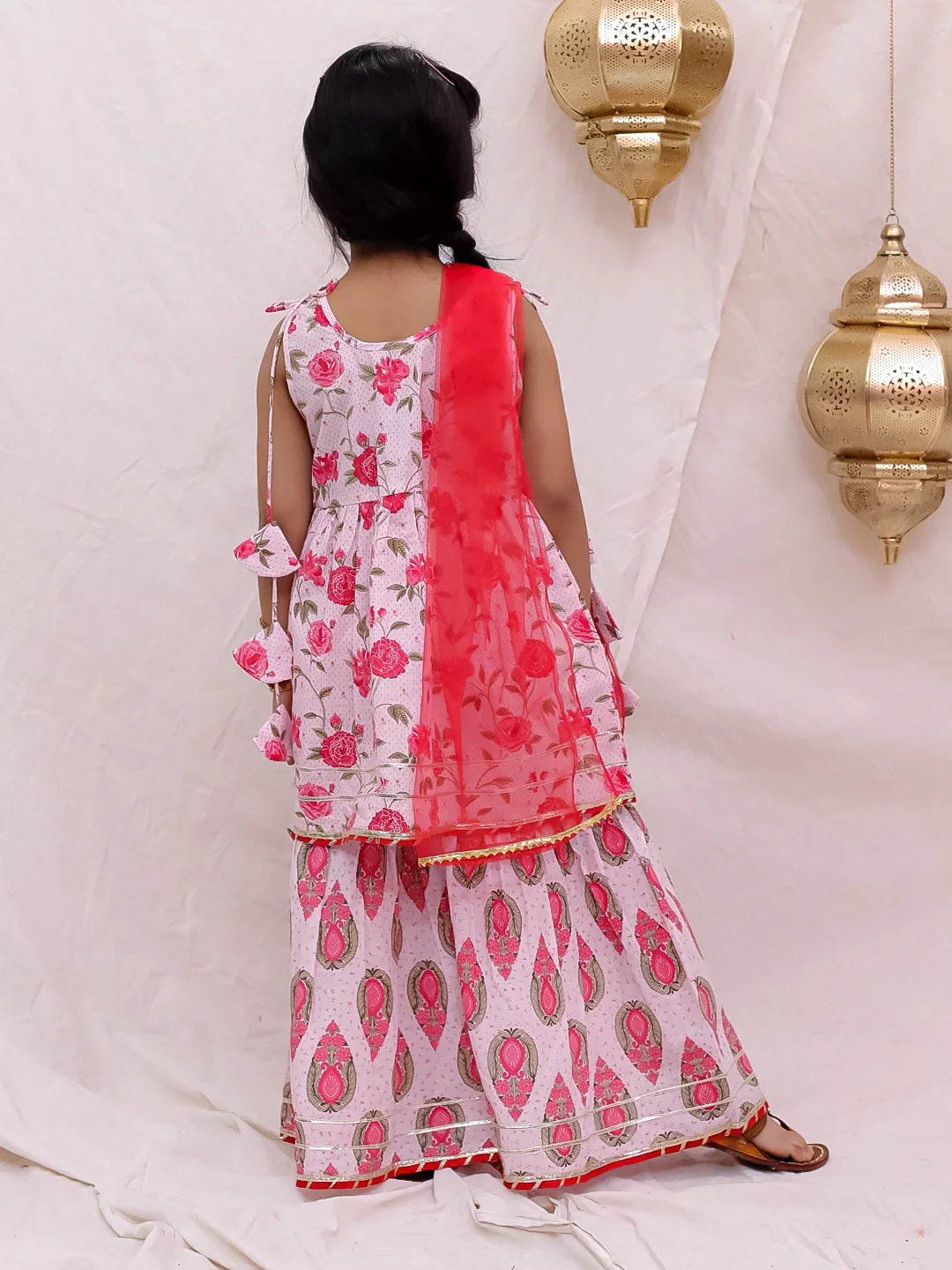 Ethnic Suit Set for Girls - Pink | BS26SU32PIA | DesiQlo