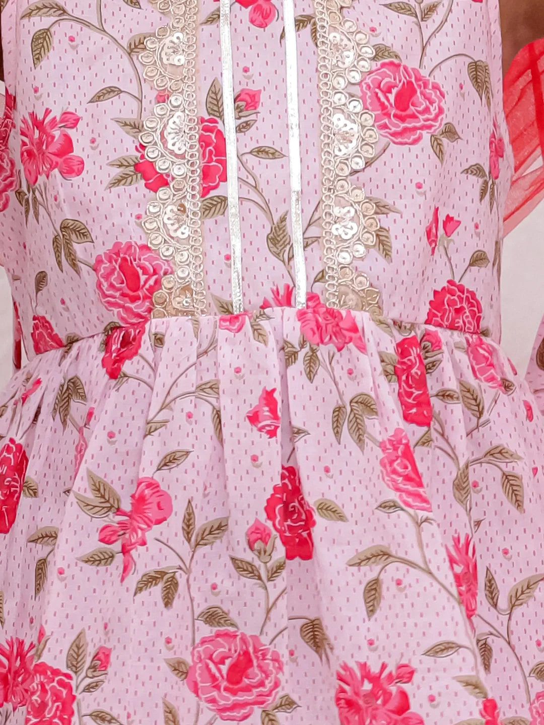 Ethnic Suit Set for Girls - Pink | BS26SU32PIA | DesiQlo