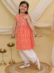 Ethnic Suit Set for Girls - Orange | BS26SU34ORA