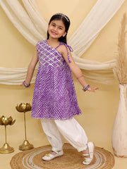 Ethnic Suit Set for Girls - Red | BS26SU34PUA
