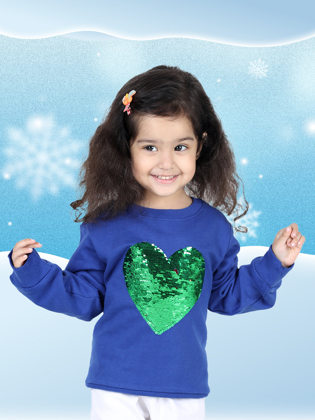Sweatshirt for Girls - Yellow | BW22TP33YWC | DesiQlo