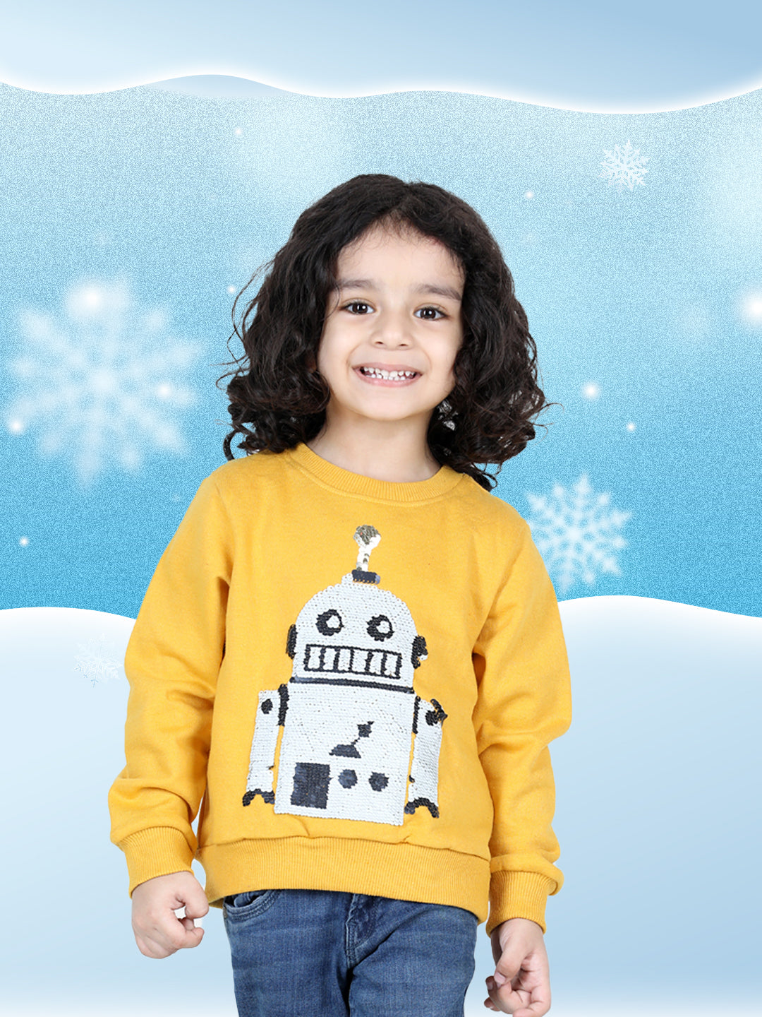 Sweatshirt for Boys - Yellow | BW22TP38YWC