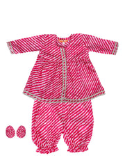 Pure Cotton Ethnic Suit Set for Girls - Pink | BW23IN50PIA