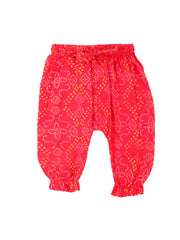 Pure Cotton Ethnic Suit Set for Girls - Red | BW23IN51RDA