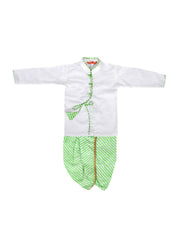 Pure Cotton Dhoti Kurta Set for Boys - White | BW23IN54WHA