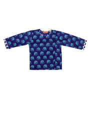 Pure Cotton Dhoti Kurta Set for Boys - Blue | BW23IN55BLA