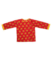 Pure Cotton Dhoti Kurta Set for Boys - Red | BW23IN55RDA
