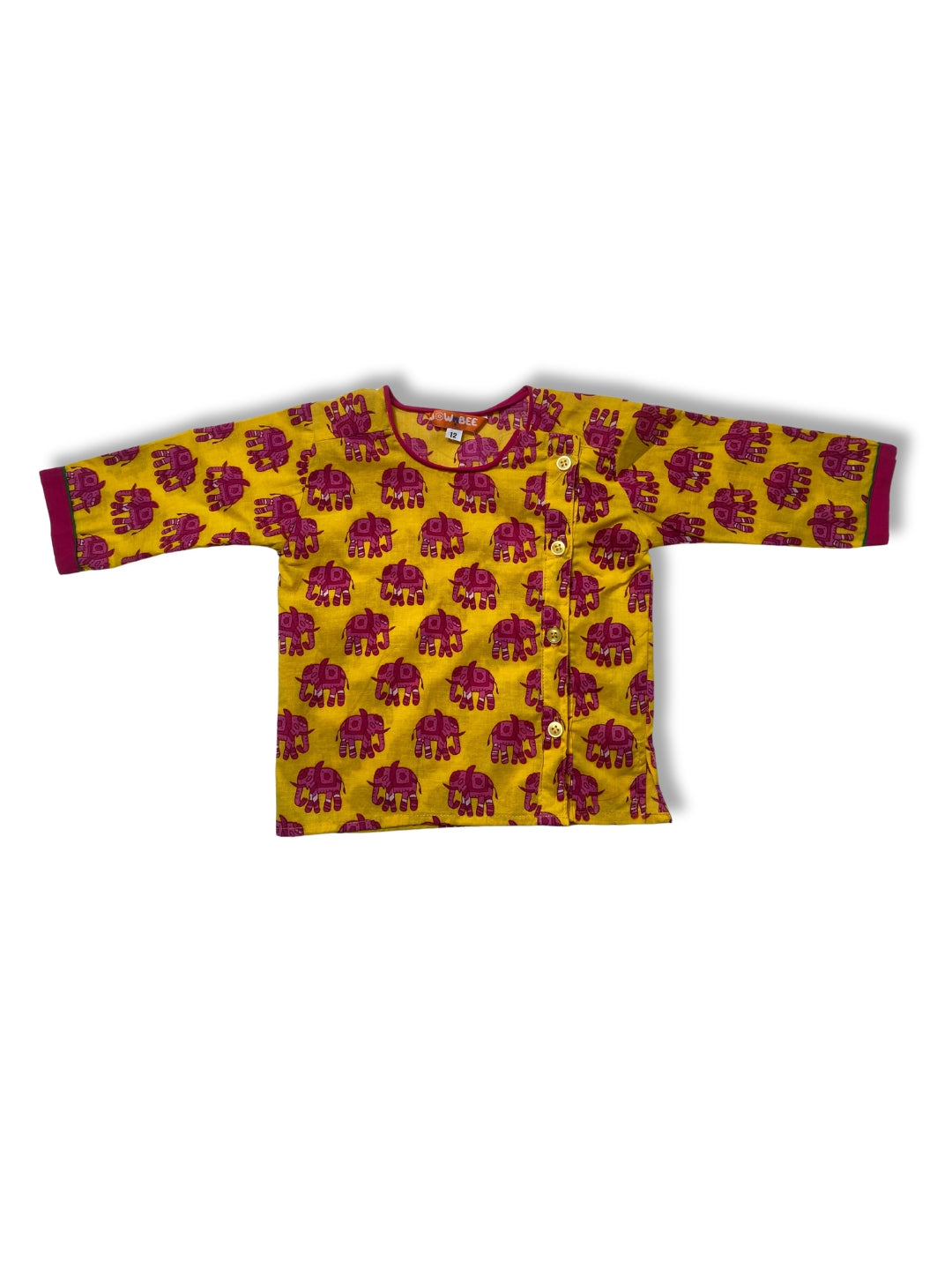 Pure Cotton Dhoti Kurta Set for Boys - Yellow | BW23IN55YWA | DesiQlo