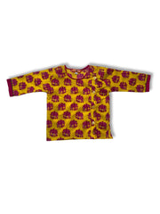 Pure Cotton Dhoti Kurta Set for Boys - Yellow | BW23IN55YWA