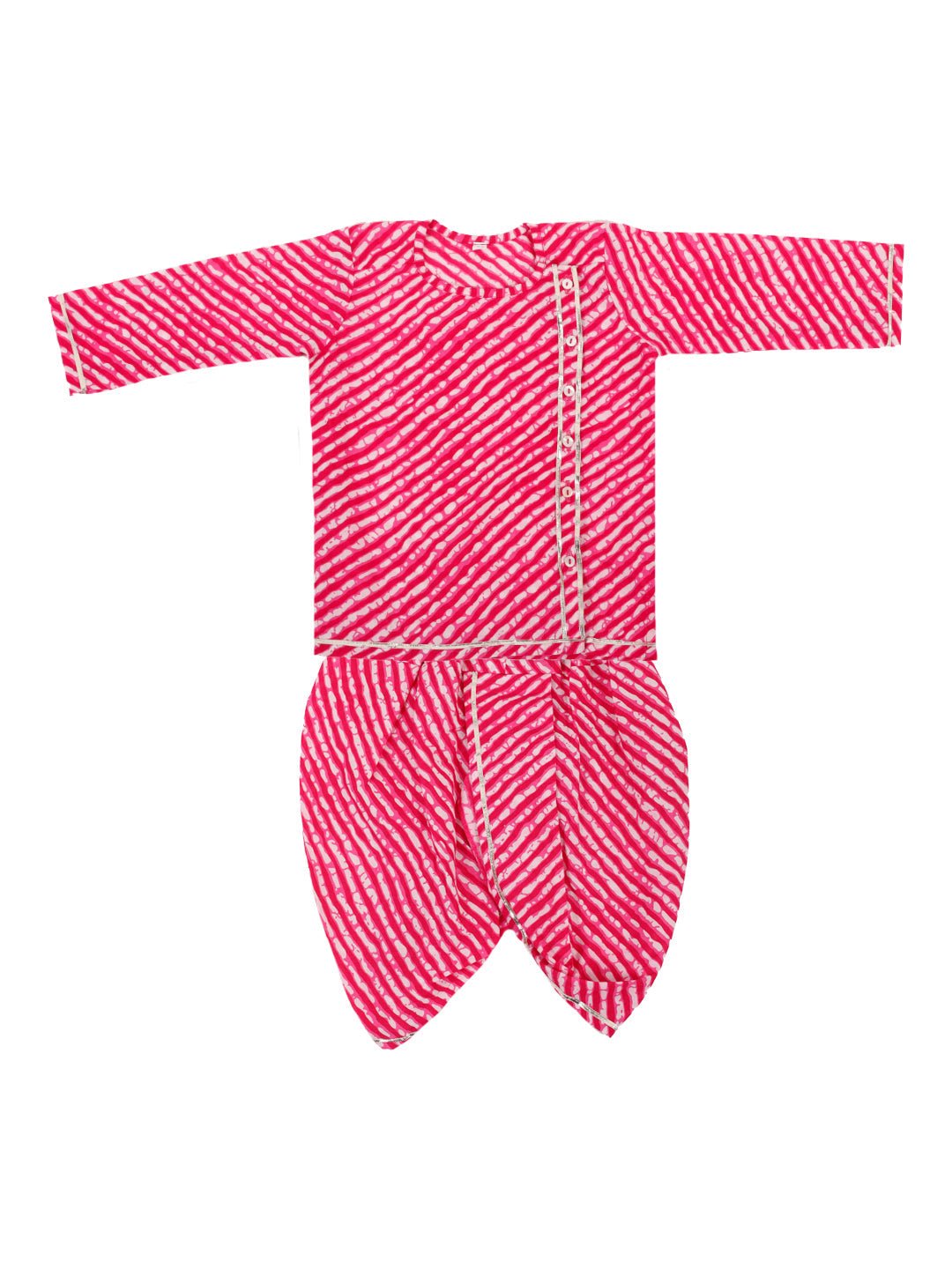 Pure Cotton Dhoti Kurta Set for Boys - Pink | BW23IN60PIA | DesiQlo