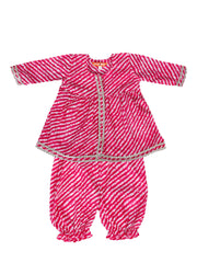Pure Cotton Ethnic Suit Set for Girls - Pink | BW23IN50PIA