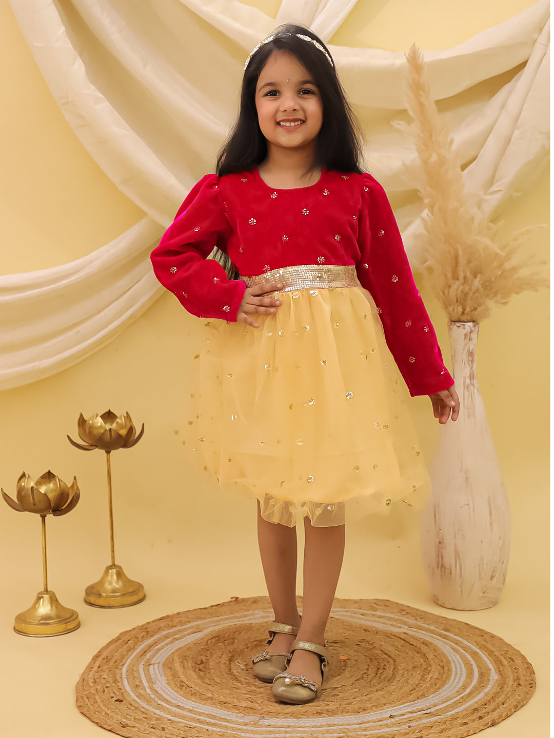 Dress for Girls - Pink | BW25DR04PIA | DesiQlo
