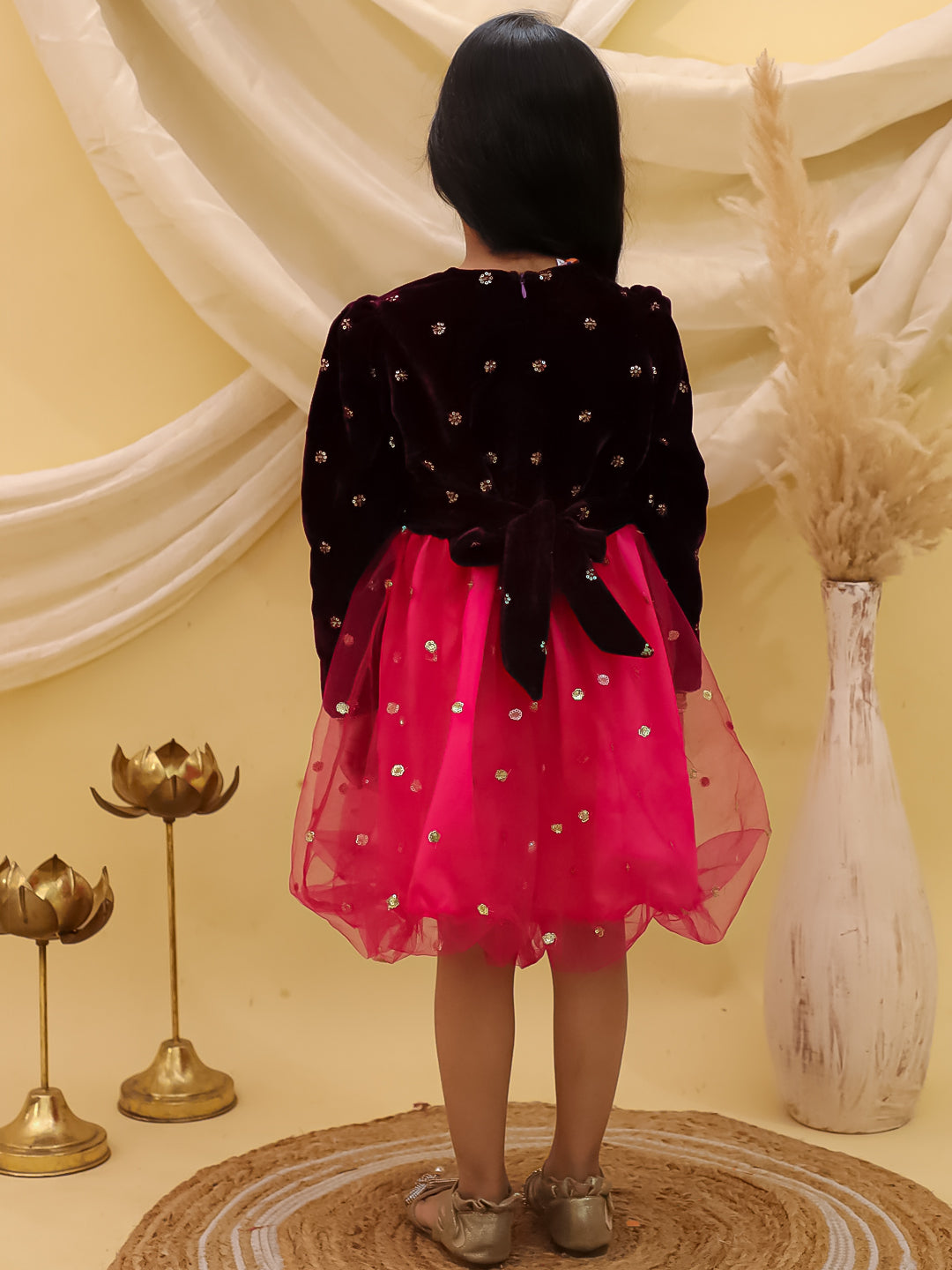 Dress for Girls - Pink | BW25DR04PIA | DesiQlo