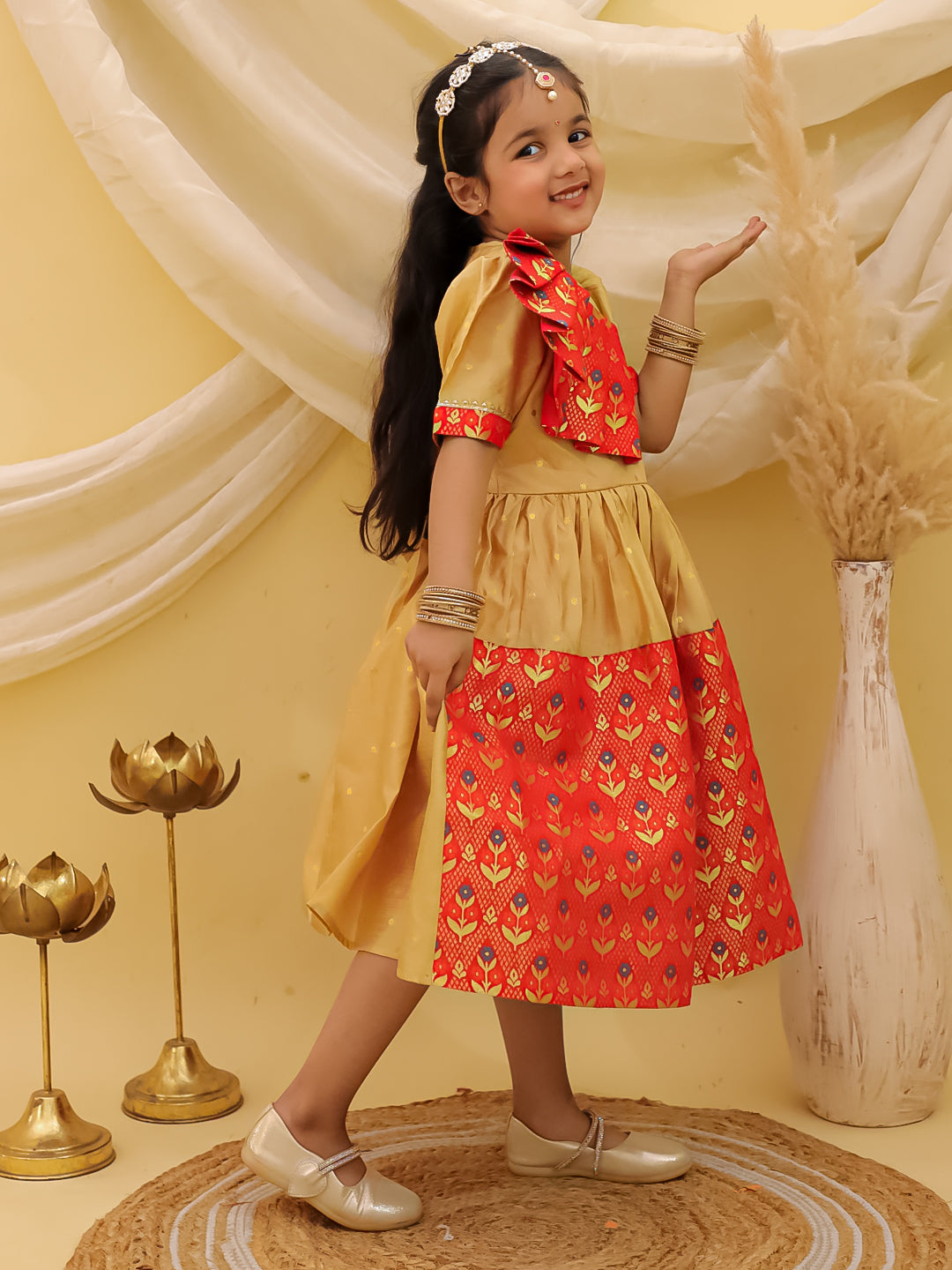 Dress for Girls - Red | BW25DR05RDA | DesiQlo