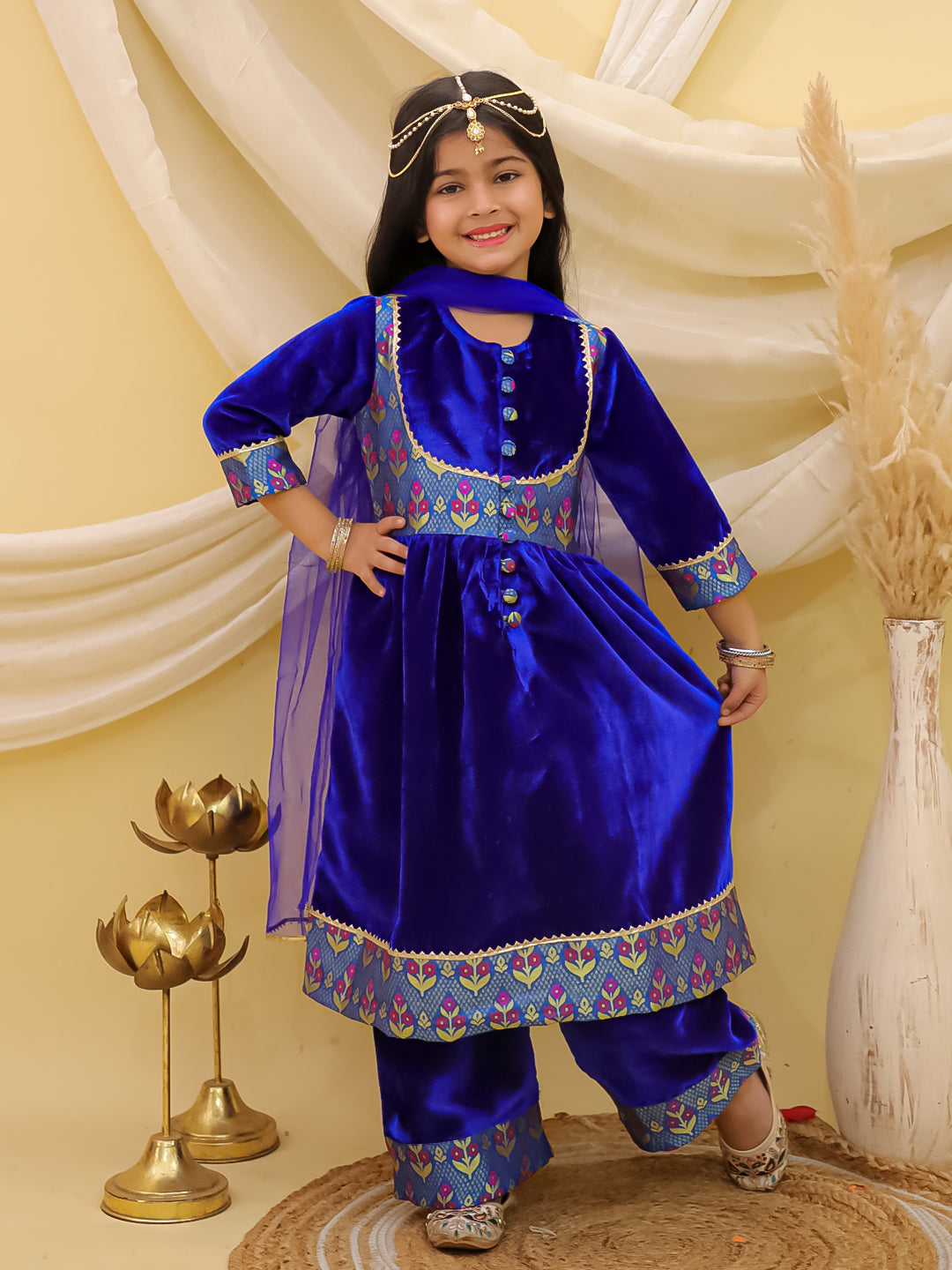 Ethnic Suit Set for Kids - Blue | BW25SU026BLA | DesiQlo