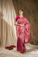 Womens Fashion Ethnic Pink Color Sarees-MLSHWSA1176PNK0ONE