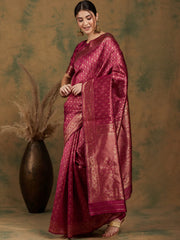 Womens Fashion Ethnic Pink Color Sarees-MLSHWSA1179PNK0ONE
