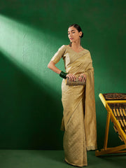 Womens Fashion Ethnic Beige Color Sarees-MLSHWSA1289BEI0ONE