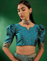 Womens Fashion Ethnic Blue Color Sarees-MLSHWSA1290BLU0ONE