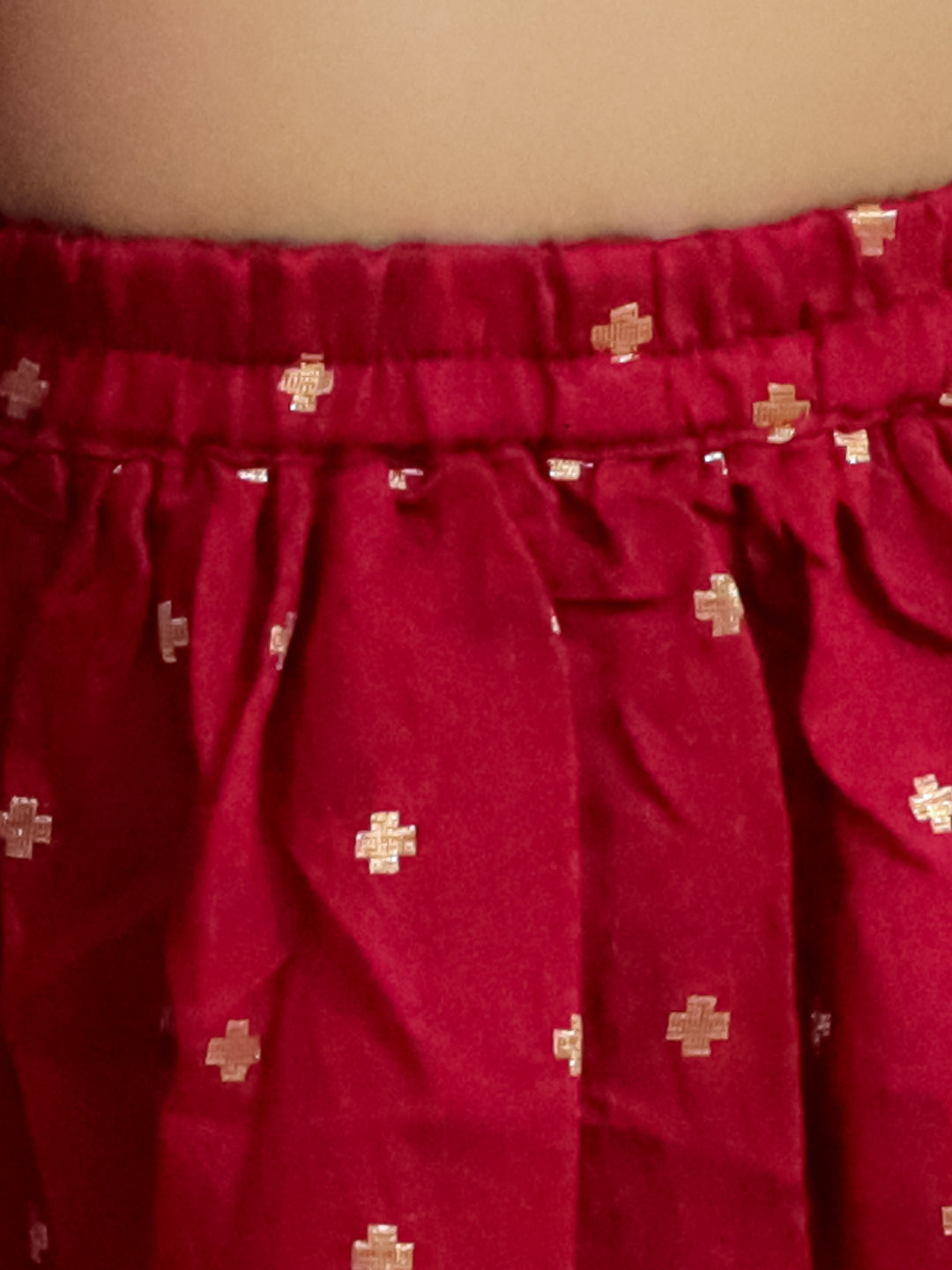 Lehenga Choli Set for Girls - Maroon | BR24LC76MRA | DesiQlo