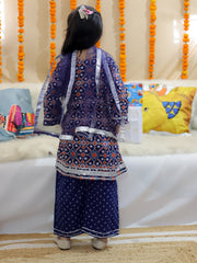 Ethnic Suit Set for Girls - Indigo | BR24SU51INA