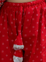 Ethnic Suit Set for Girls - Red | BR24SU51RDA